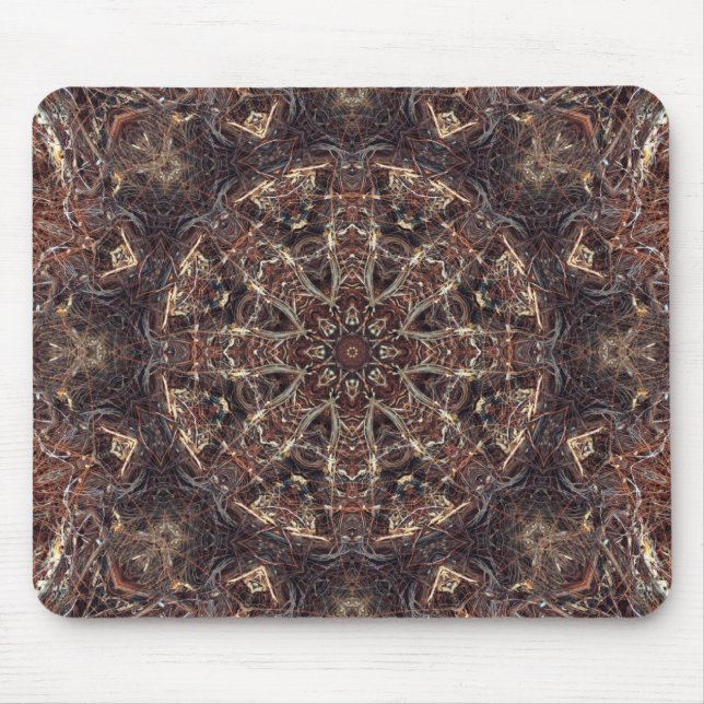 Mousepad Abstrato Fios Marrons Kscope Personalize! (Frente)