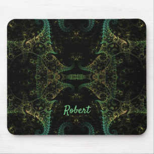 Mousepad Abstrato Fractal Monograma de Mouse