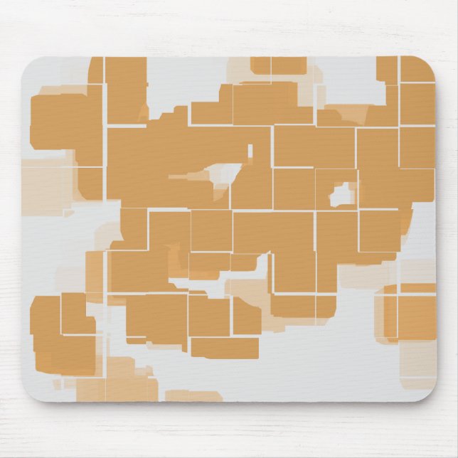 Mousepad abstrato Geométrico da "Pizza de Abóbora" (Frente)