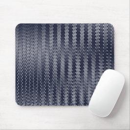 Mousepad Abstrato Geométrico em Preto e Branco, Trippy