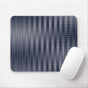 Mousepad Abstrato Geométrico em Preto e Branco, Trippy