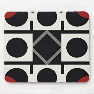 Mousepad Abstrato Geométrico Moderno com Círculos
