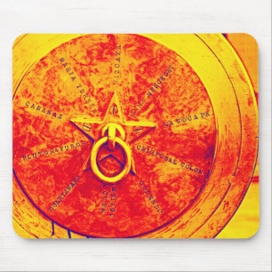 Mousepad Abstrato Grunge Ring n Star Mouse