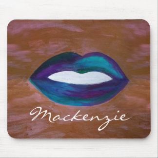 Mousepad Abstrato | Lábios de raparigas Kiss XOXO Diva Glam
