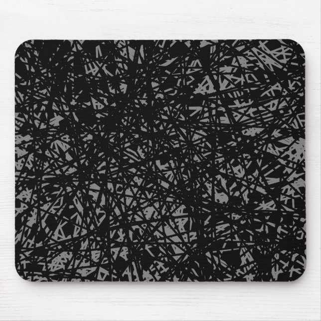 Mousepad Abstrato Linhas - Cinza (Frente)