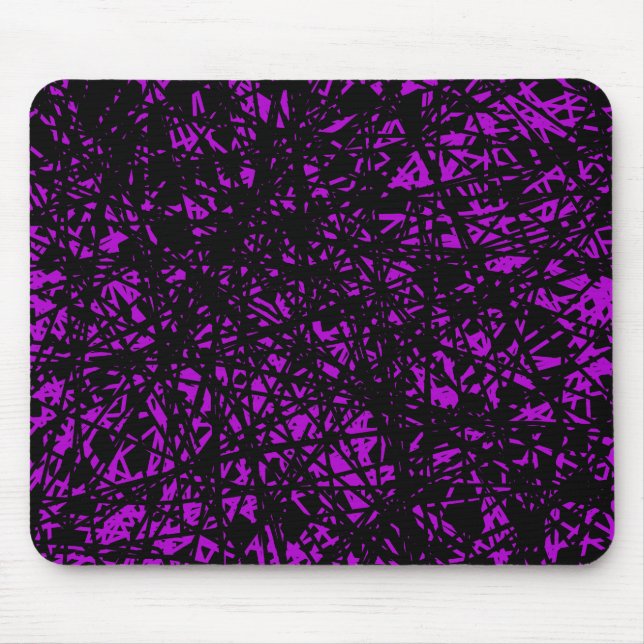 Mousepad Abstrato Linhas - Roxo (Frente)