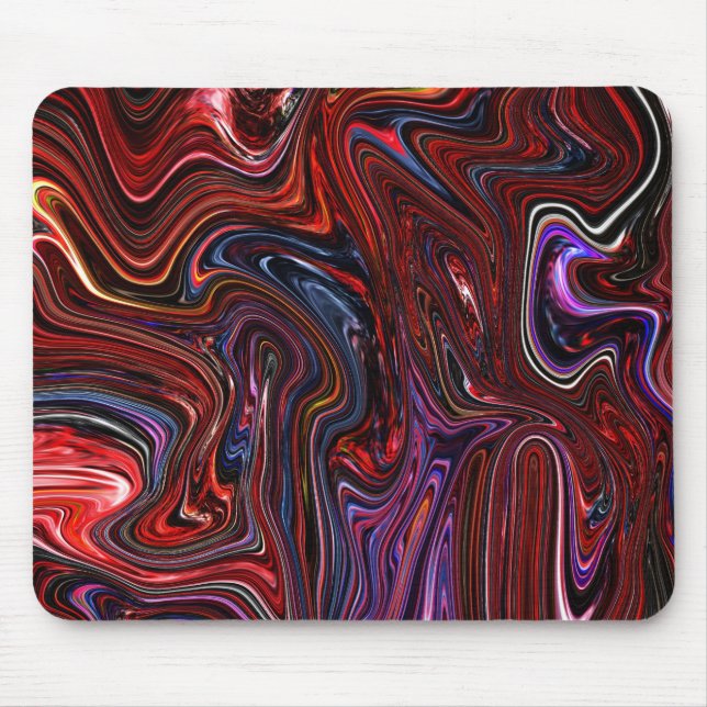 Mousepad Abstrato líquido da pintura (Frente)