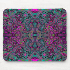 Mousepad Abstrato Magenta e azul-lacrimogênio
