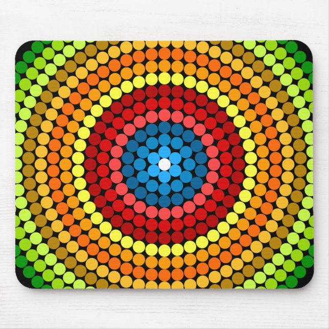 Mousepad Abstrato Mandala Art Design- 65904 (Frente)