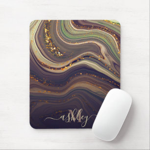Mousepad Abstrato Marble e Glitter