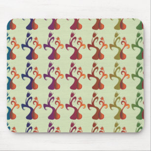 Mousepad Abstrato Modern Multicolor Tulip Floral design
