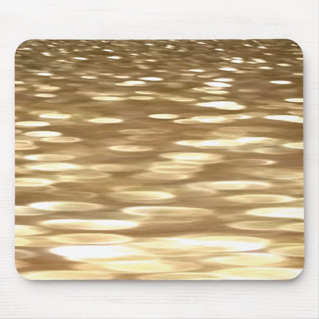Mousepad Abstrato nº 3: Shimmer Dourado (Frente)