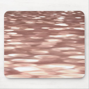 Mousepad Abstrato nº 3: Shimmer Dourado Rosa de cobre
