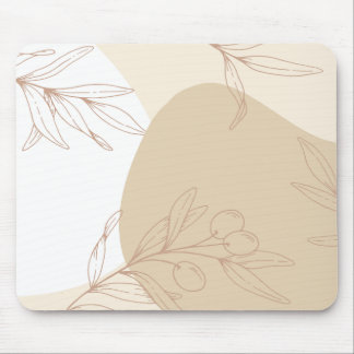 Mousepad Abstrato Neutral Boho Art