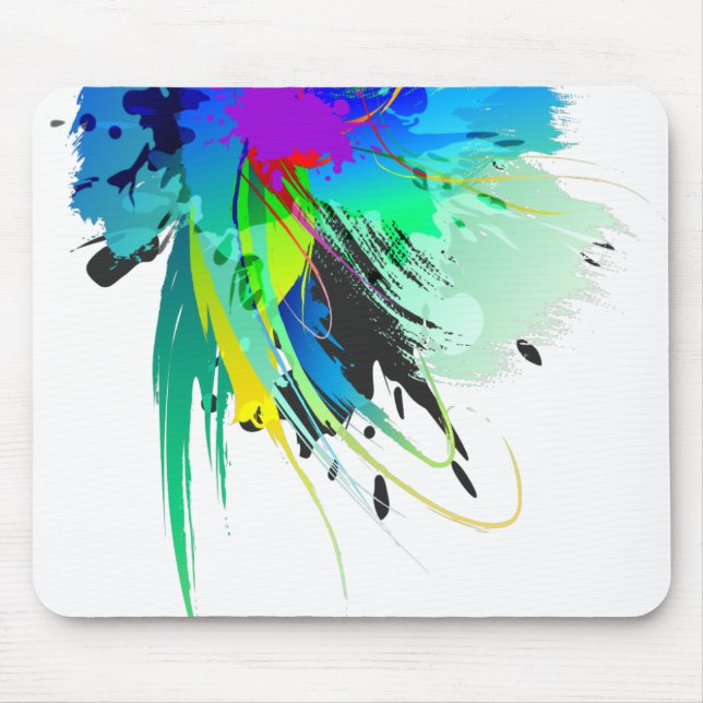 Mousepad Abstrato Paint Splatters (Frente)