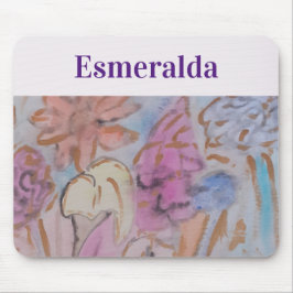 Mousepad Abstrato Pastel Floral Personalizado