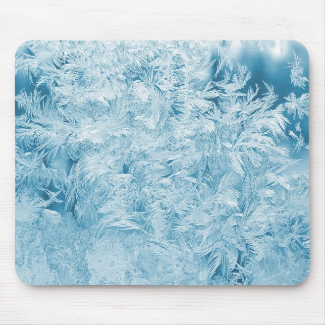Mousepad Abstrato, penas e flocos de neve (Frente)