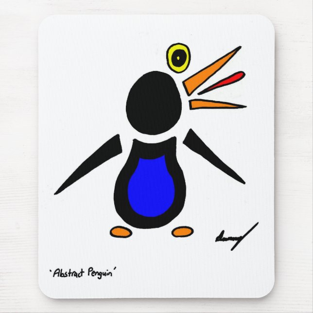 Mousepad abstrato Penguin (Frente)