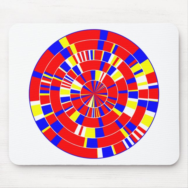 Mousepad Abstrato Pi - Em Branco (Frente)