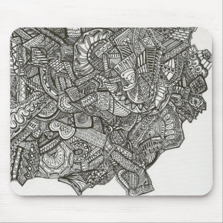 Mousepad abstrato preto