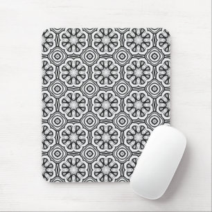 Mousepad Abstrato preto e branco nítido