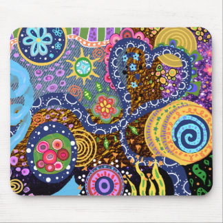 Mousepad abstrato psicadélico do teste padrão