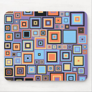 Mousepad Abstrato quadrados coloridos