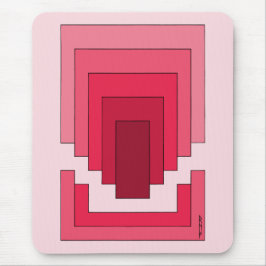 Mousepad Abstrato retângulo em vermelho