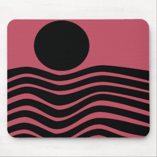 Mousepad Abstrato Rosa Profundo Bauhaus