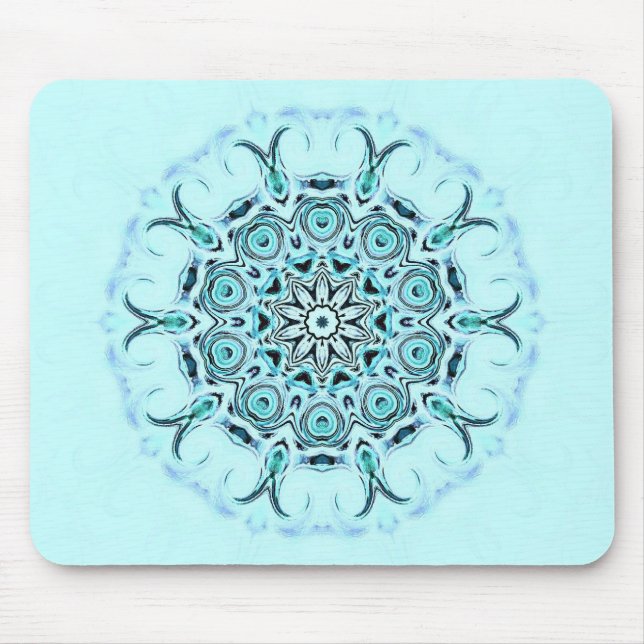 Mousepad abstrato seafoam (Frente)
