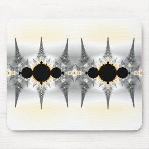 Mousepad Abstrato Silver Fractal Art