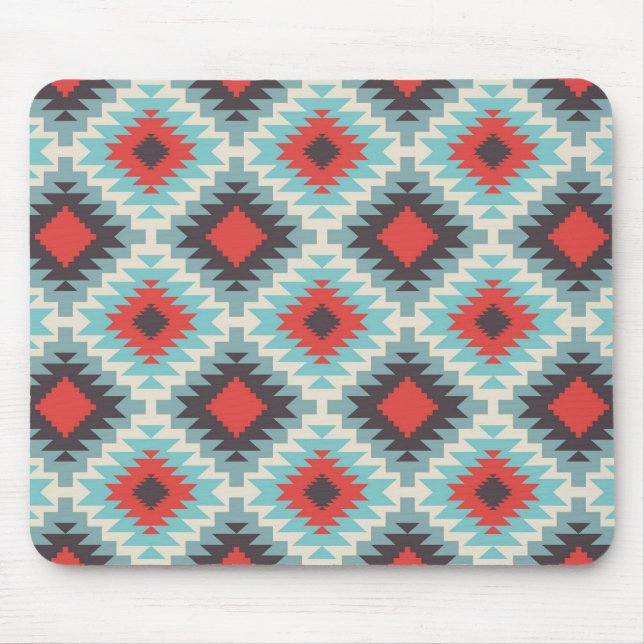 Mousepad Abstrato Tribal Azul (Frente)