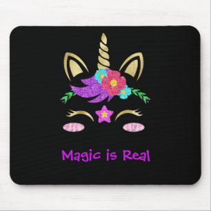 Mousepad Abstrato Unicórnio - Personalizar cores mágicas 