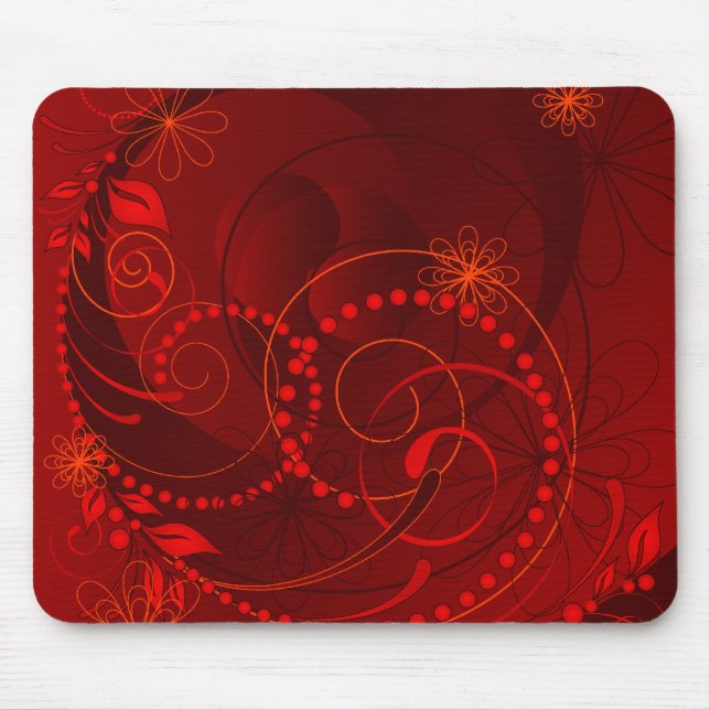 Mousepad abstrato vermelho (Frente)