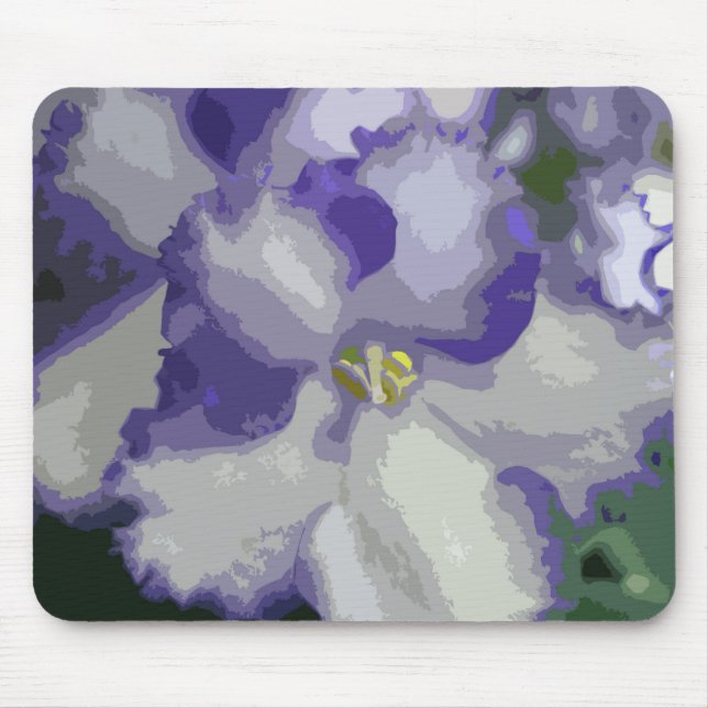 Mousepad Abstrato violeta africano (Frente)