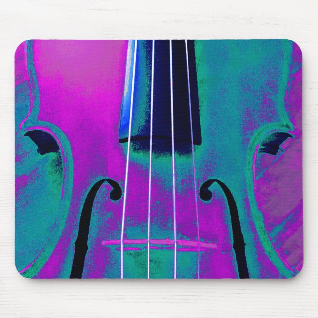 Mousepad Abstrato Violin Purple e Teal (Frente)