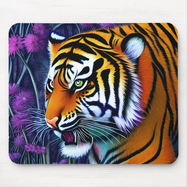 Mousepad Abstrato Wild Majexpressa Tiger (Frente)