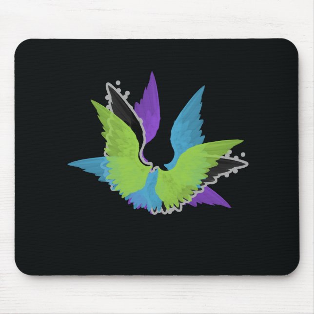 Mousepad abstrato Wings (Frente)
