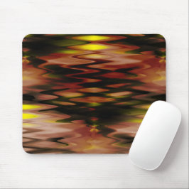 Mousepad Abstrato zag de forma gradiente castanha a amarela