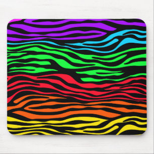 Mousepad Abstrato Zebra Colorido