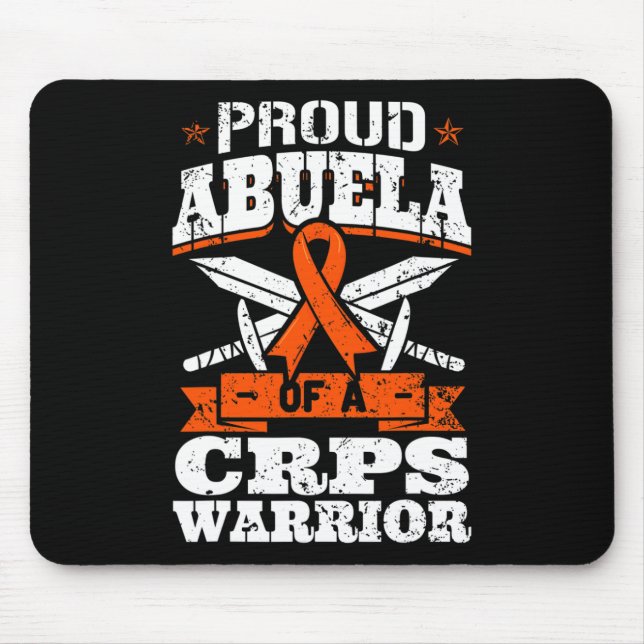 Mousepad Abuela Orgulhosa De Um Guerreiro De CRPS RSD Awarn (Frente)