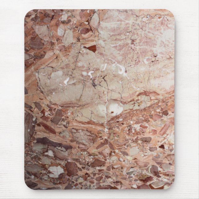 Mousepad Acabamento em mármore de pedra grená da Borgonha (Frente)
