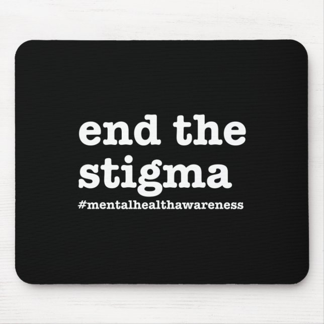 Mousepad Acabar Com A Sensibilização Para A Saúde Mental Do (Frente)