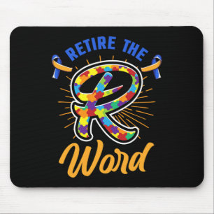 Mousepad Acabar com a síndrome de 'R Word Down' e a consciê