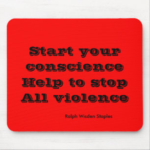 Mousepad acabar com toda a violência