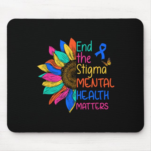 Mousepad Acabe Com A Saúde Mental Estigma E A Consciência M (Frente)
