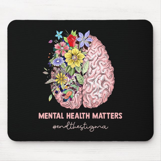 Mousepad Acabe Com O Stigma Mental Health Problems Mental A (Frente)