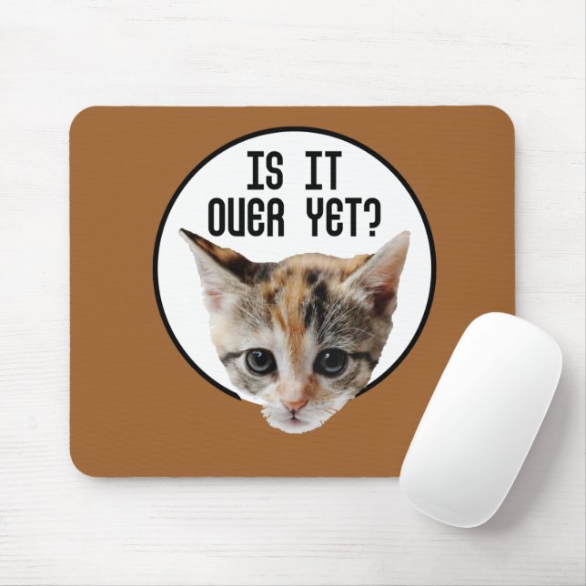 Mousepad ACABOU!? Rosto de Gatinho Coronavírus (Com mouse)