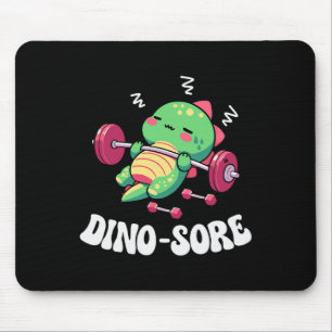 Mousepad Academia de Dinossauros Fitness Levantamento de Pe