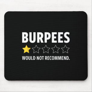 Mousepad Academia Engraçado Fitness Burpees Fisiculturismo